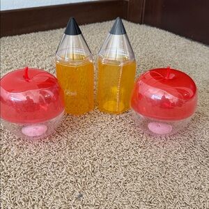 Set of 4 Target Dollar Spot teacher containers/gifts